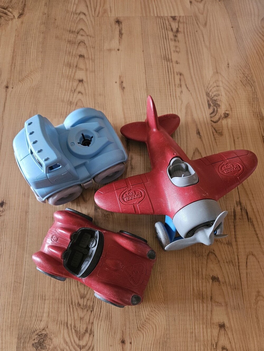 Lot Of Green Toys Vehicles